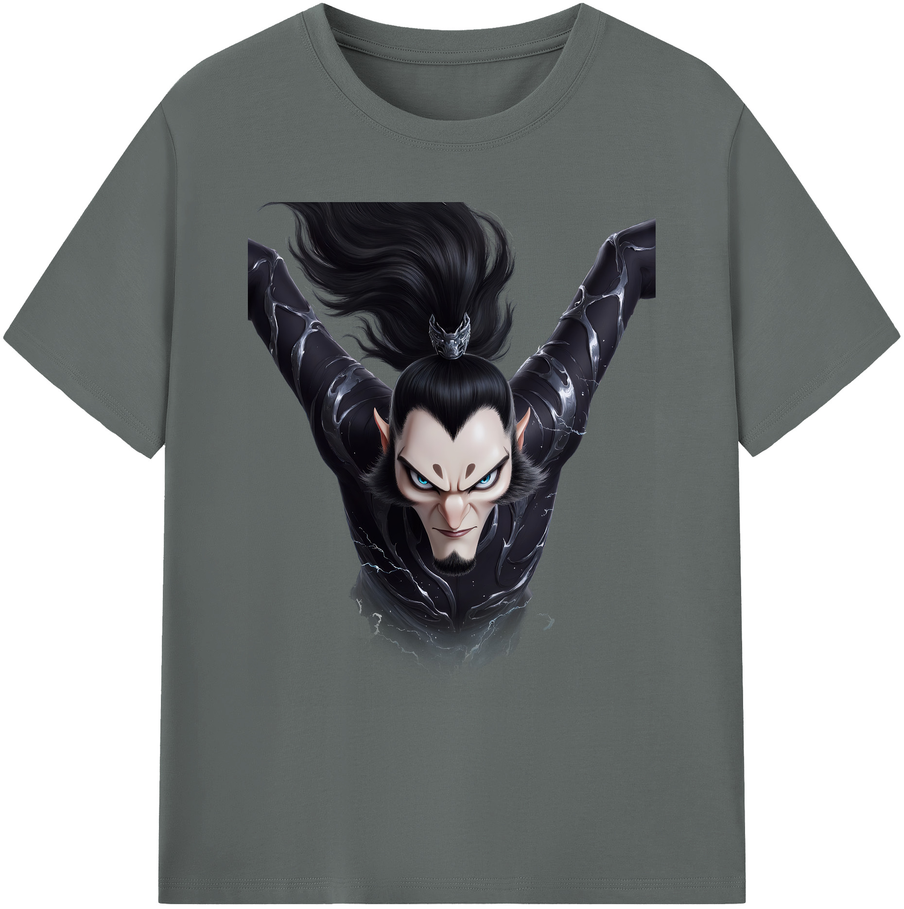 （画像用） Ne Zha 2 ナタ 魔童の大暴れ 綿100％ メンズ半袖Tシャツ｜肌触りやわらか＆通気性
